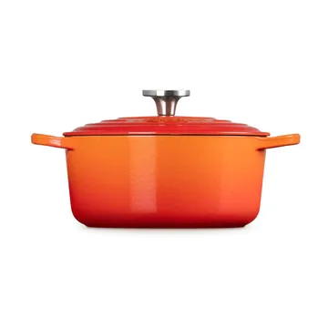 Le Creuset Signature Gusseisen runder Bräter - Vulkanisch, 4,2 l - Le Creuset