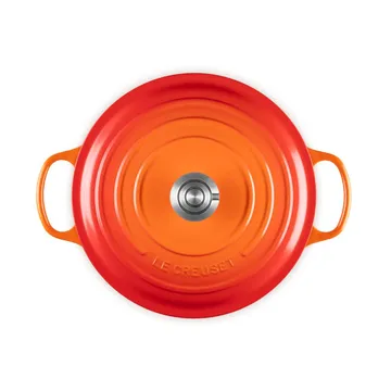 Le Creuset Signature Gusseisen runder Bräter - Vulkanisch, 6,7 l - Le Creuset