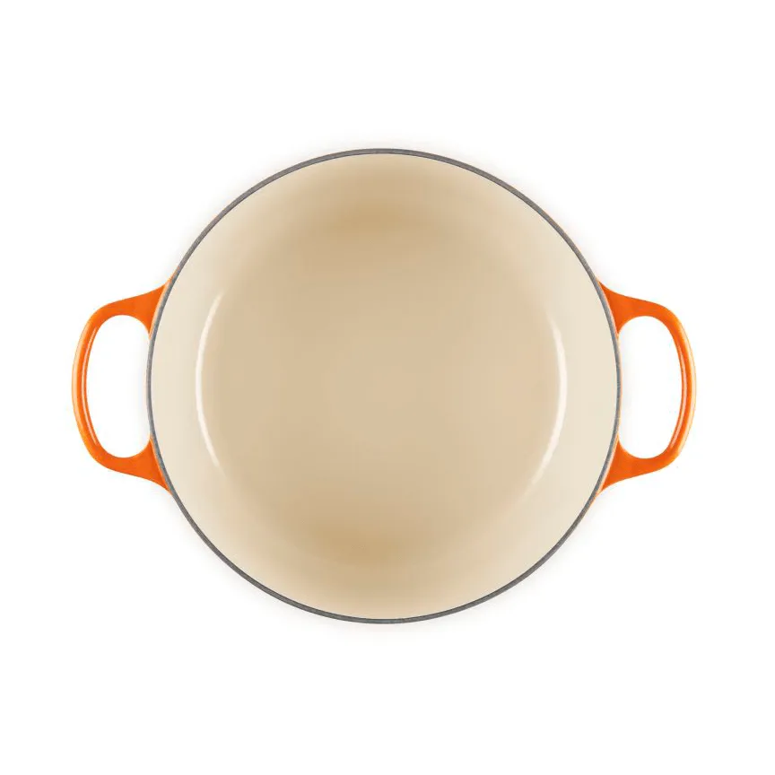 Le Creuset Signature Gusseisen runder Bräter, Vulkanisch, 6,7 l Le Creuset