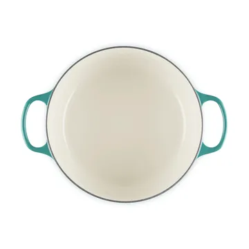 Le Creuset Signature ovaler Topf 6,3 l - Bleu Riviera - Le Creuset