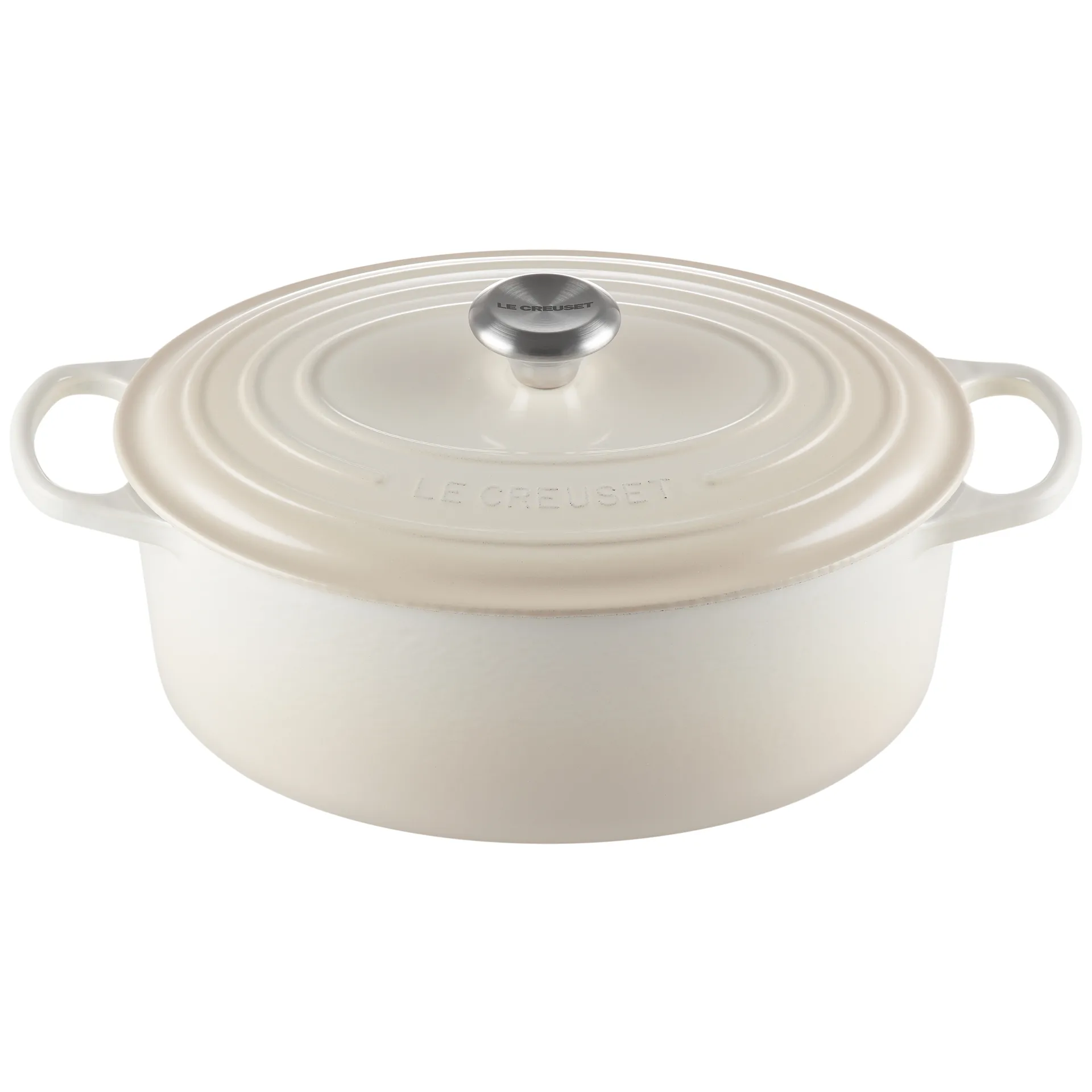 Le Creuset Signature ovaler Topf 6,3 l, Meringue Le Creuset