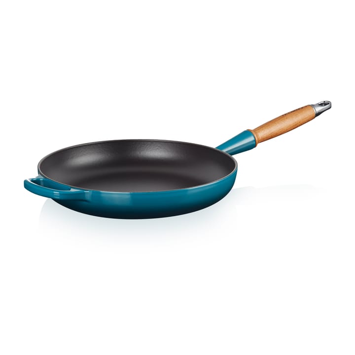 Le Creuset Signature Pfanne Holzgriff 28cm - Deep Teal - Le Creuset