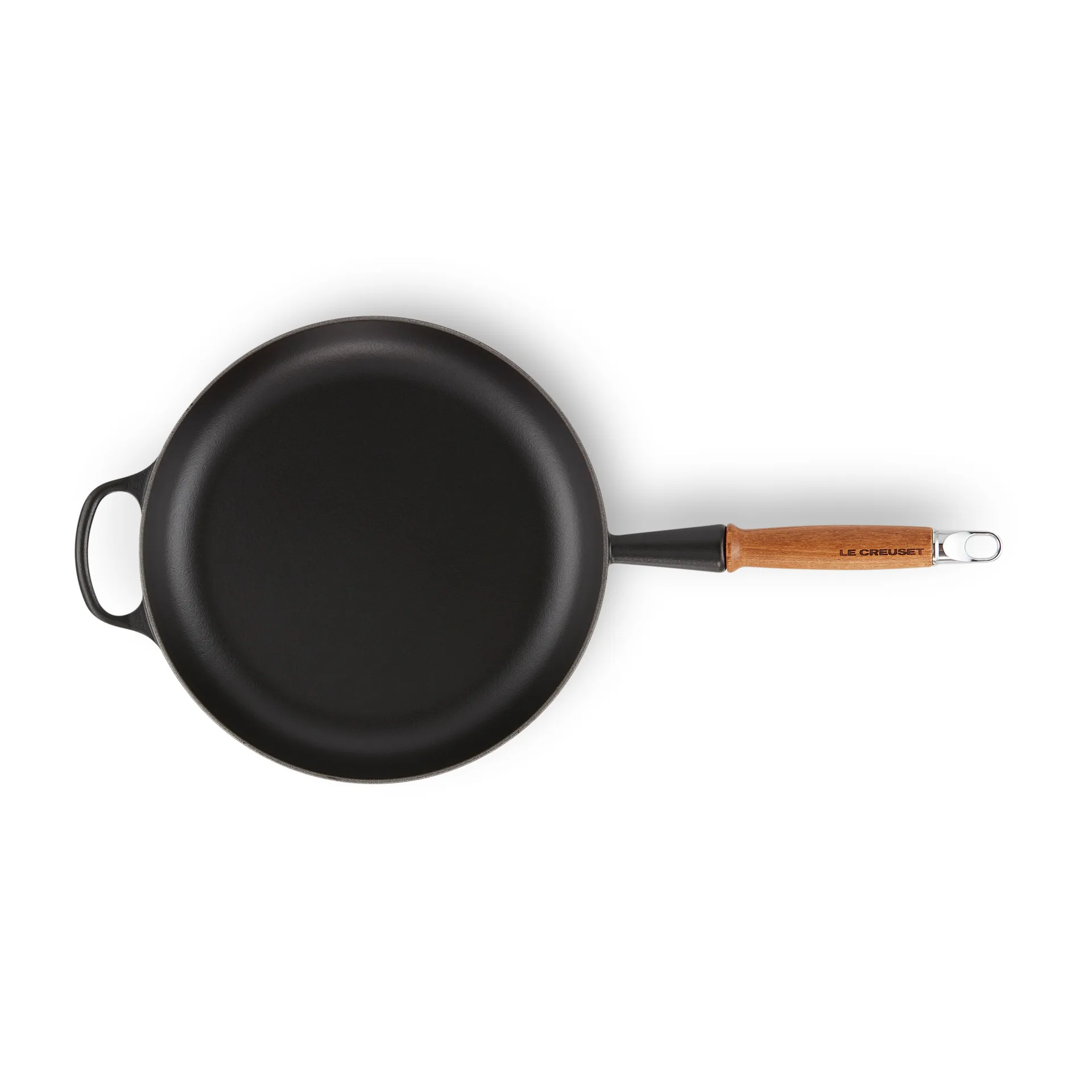 Le Creuset Signature Pfanne Holzgriff 28cm, Matte Black Le Creuset