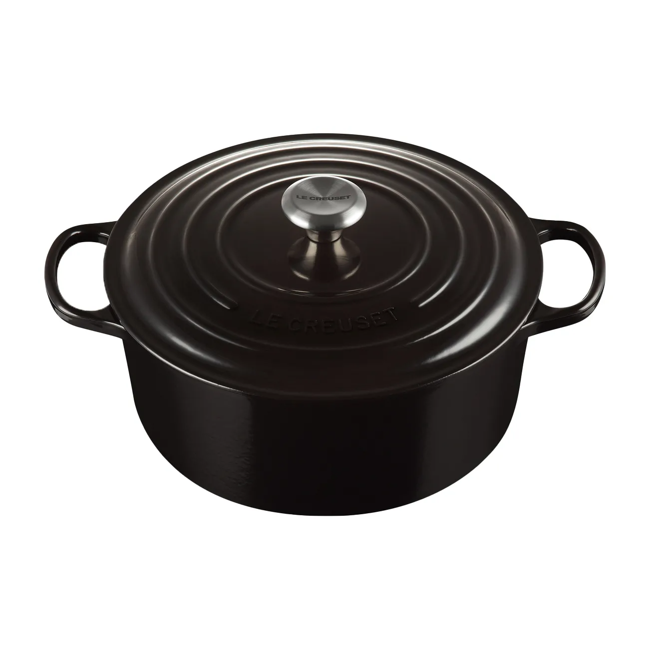 Le Creuset Signature runder Topf 6,7 l, Black Le Creuset