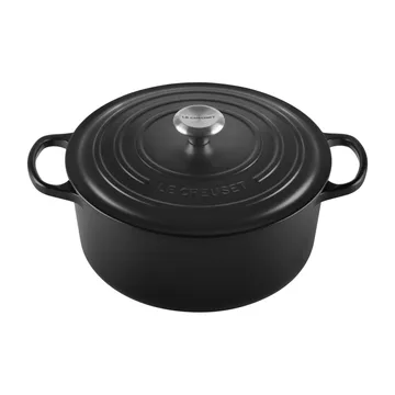 Le Creuset Signature runder Topf 6,7 l - Matte black - Le Creuset