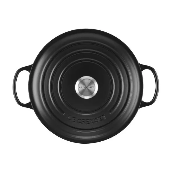 Le Creuset Signature runder Topf 6,7 l, Matte black Le Creuset