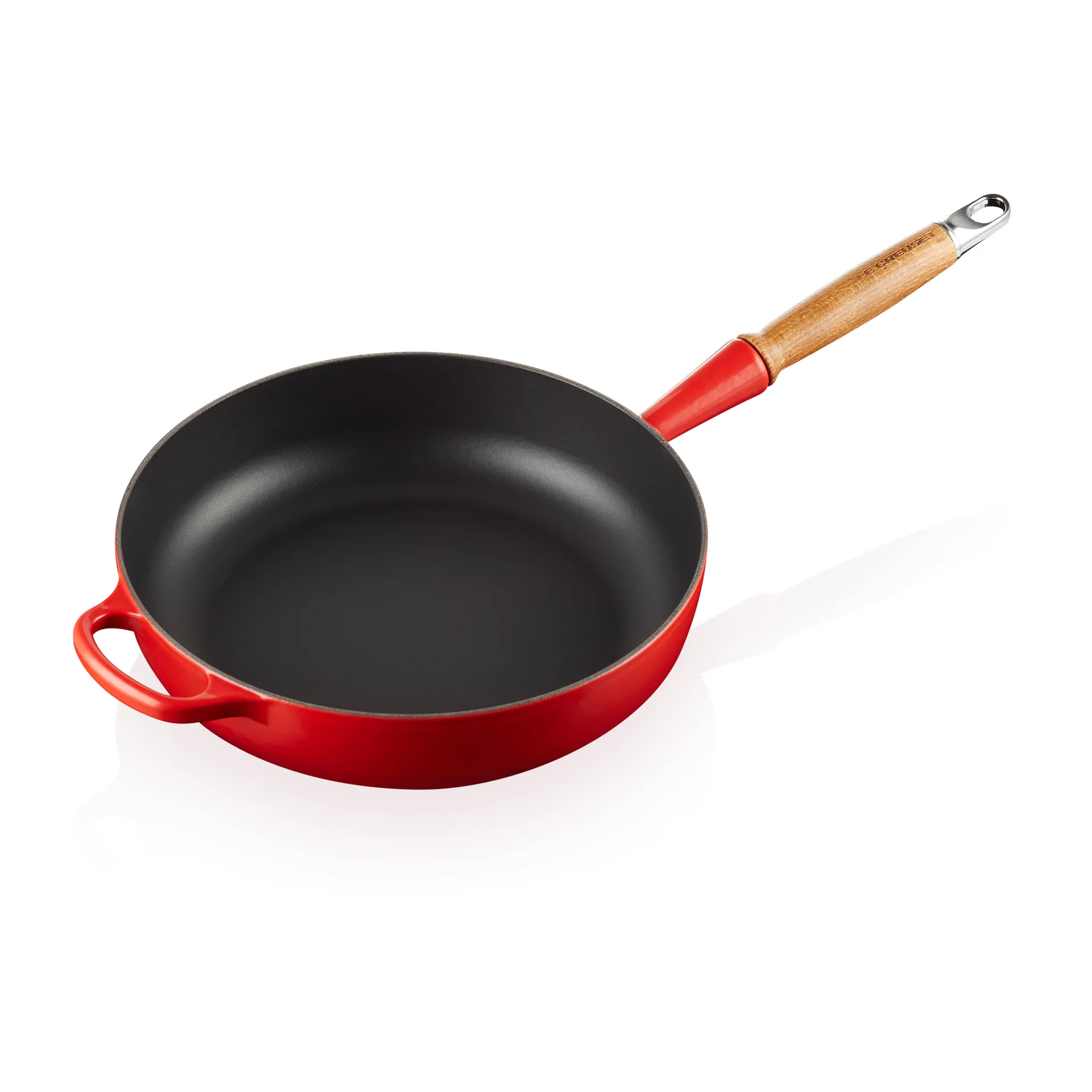 Le Creuset Signature Sauteuse Holzgriff 28cm, Cerise Le Creuset