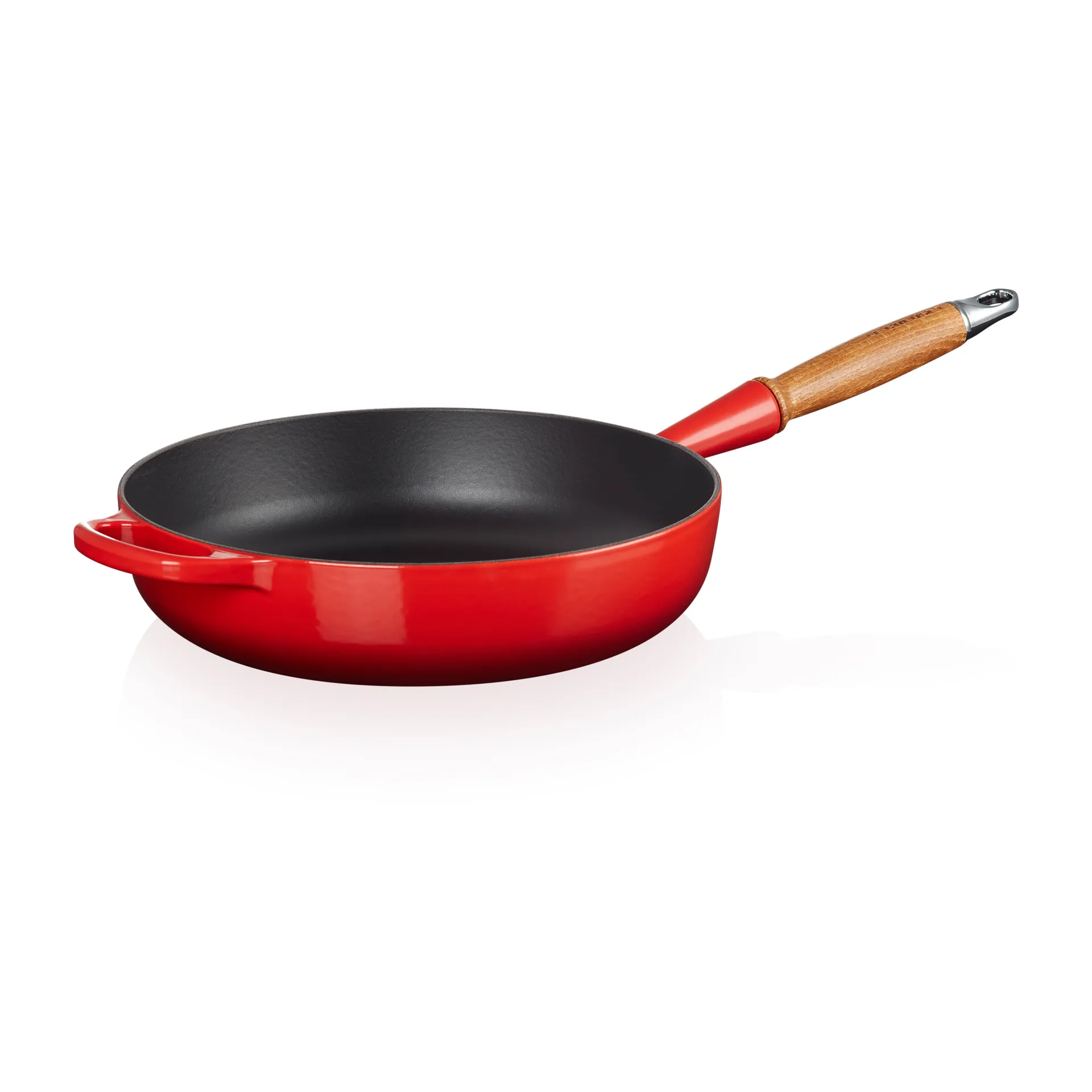 Le Creuset Signature Sauteuse Holzgriff 28cm, Cerise Le Creuset