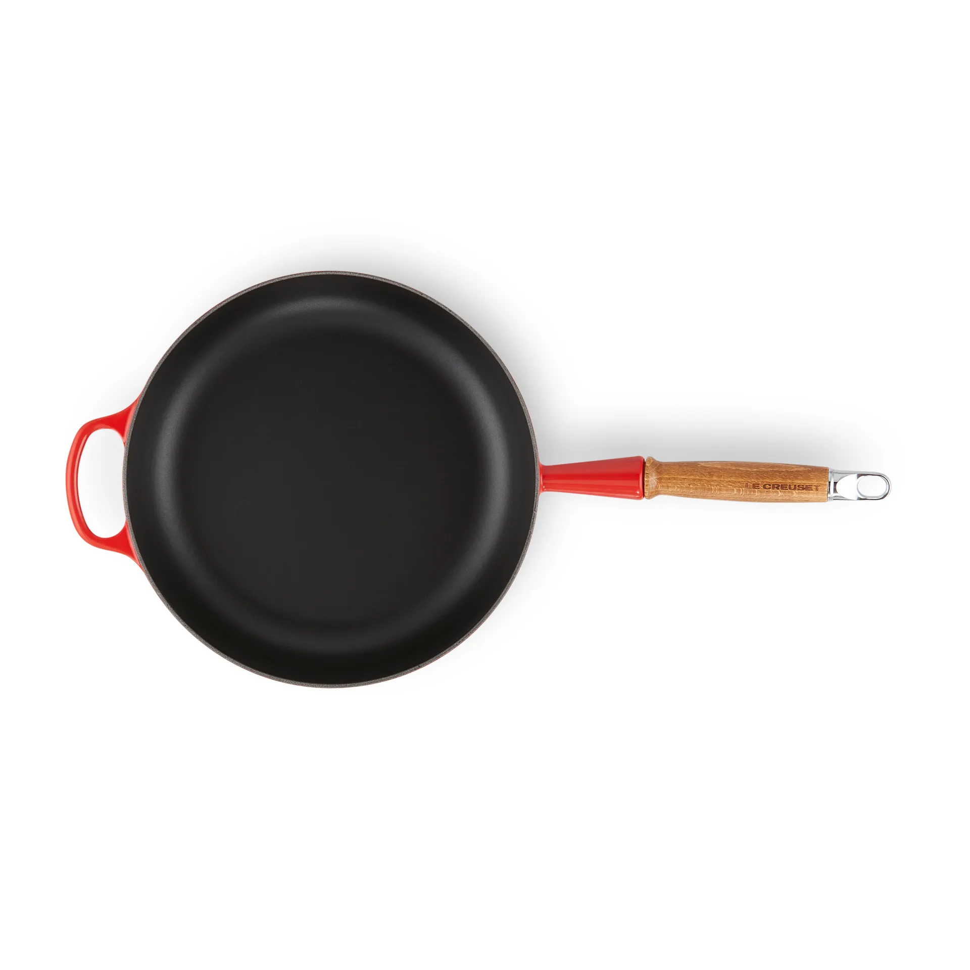Le Creuset Signature Sauteuse Holzgriff 28cm, Cerise Le Creuset