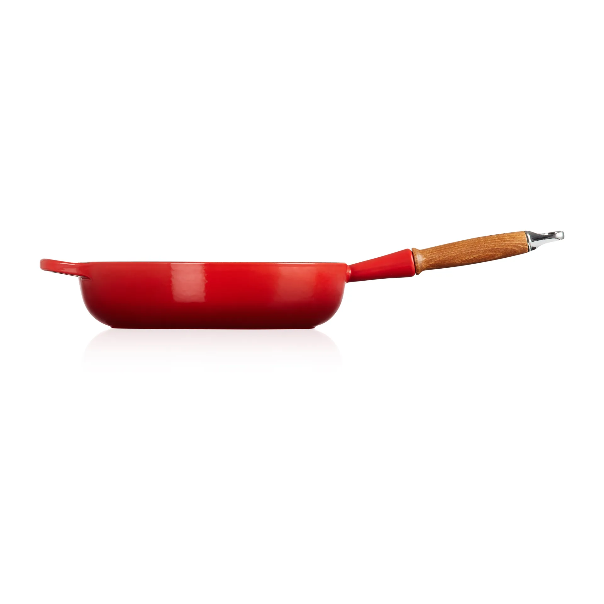 Le Creuset Signature Sauteuse Holzgriff 28cm, Cerise Le Creuset