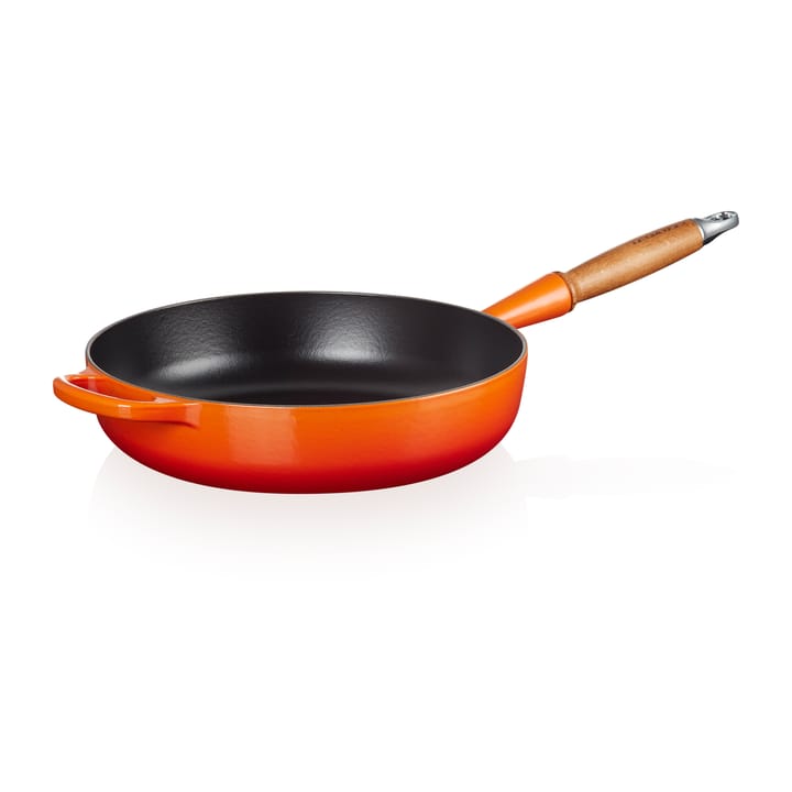 Le Creuset Signature Sauteuse Holzgriff 28cm - Flame - Le Creuset