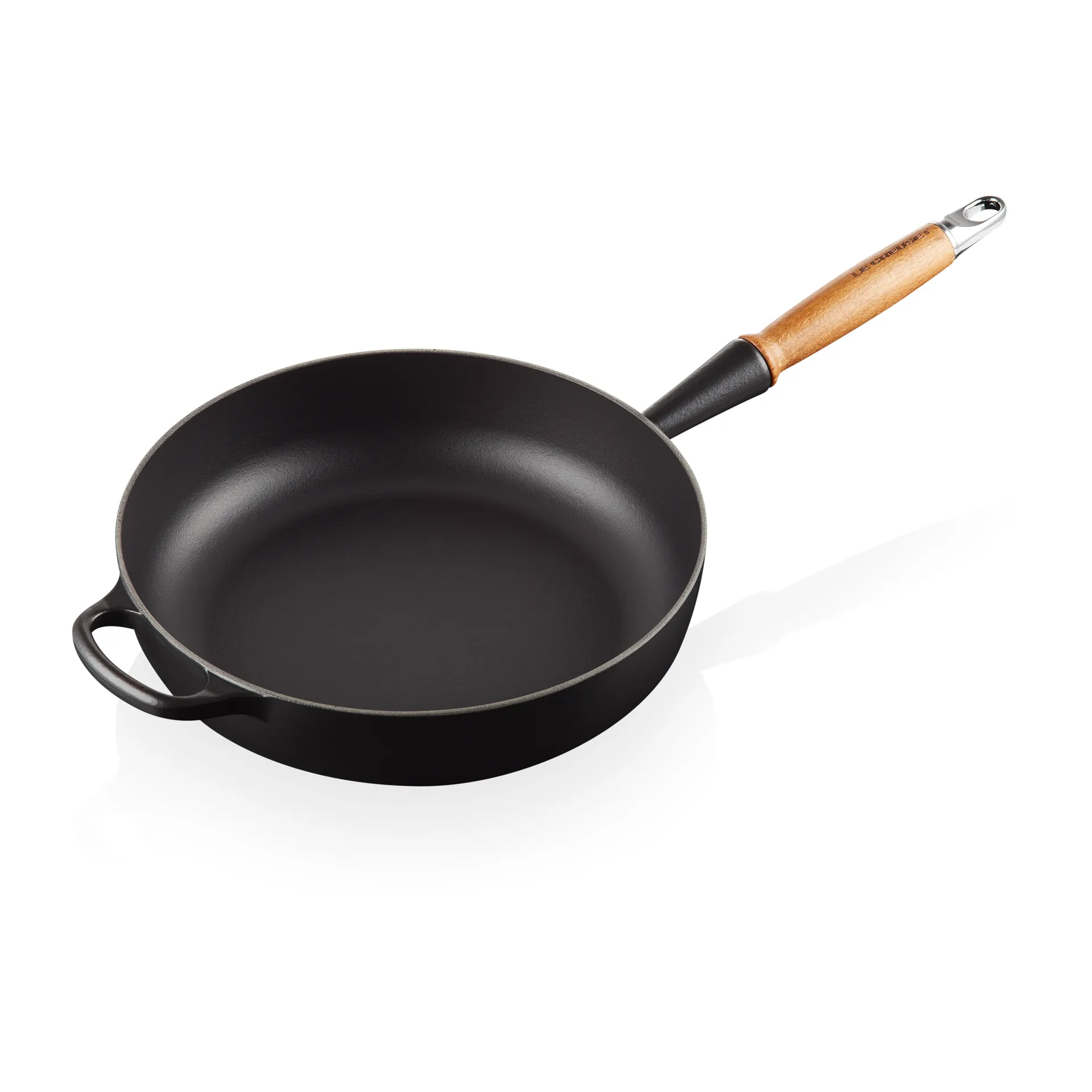Le Creuset Signature Sauteuse Holzgriff 28cm, Matte Black Le Creuset