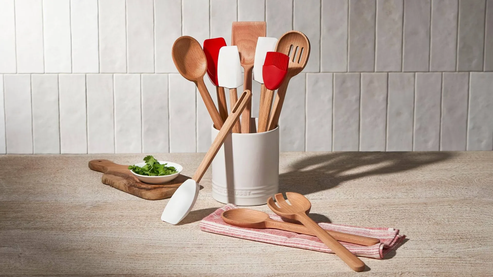 Le Creuset Signature Teigschaber, White, medium Le Creuset