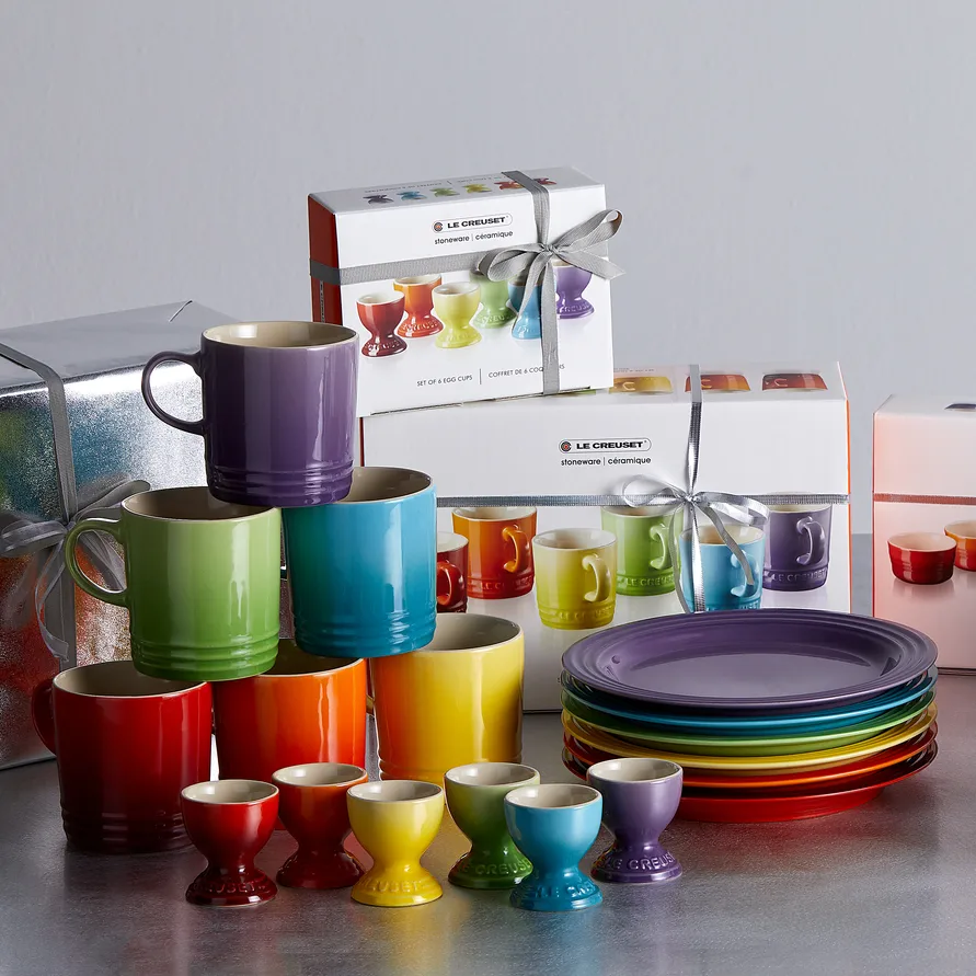 Le Creuset Signature Teller 22cm 6er Pack, Rainbow Le Creuset