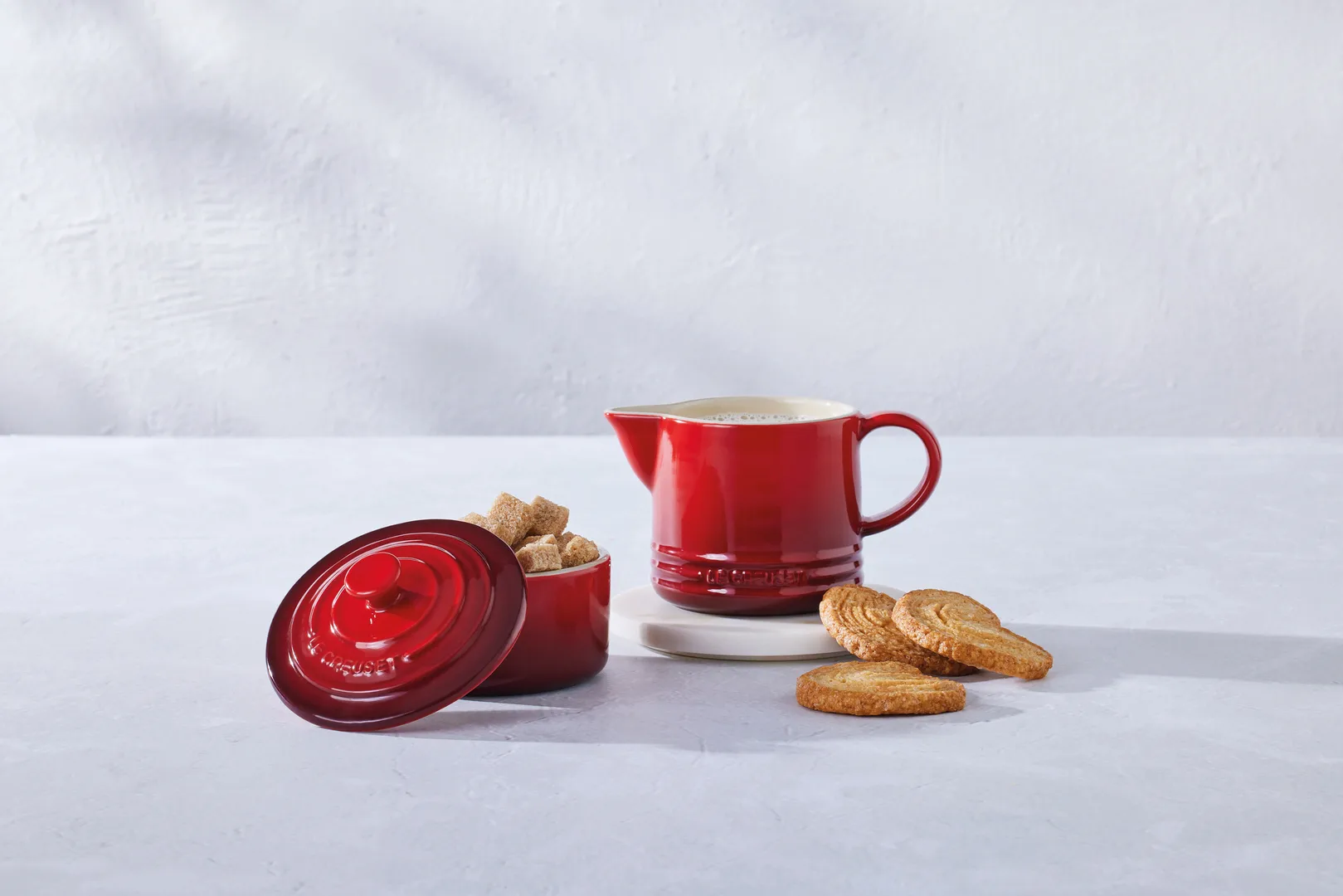 Le Creuset Signature Zucker- & Milchset, Cerise Le Creuset