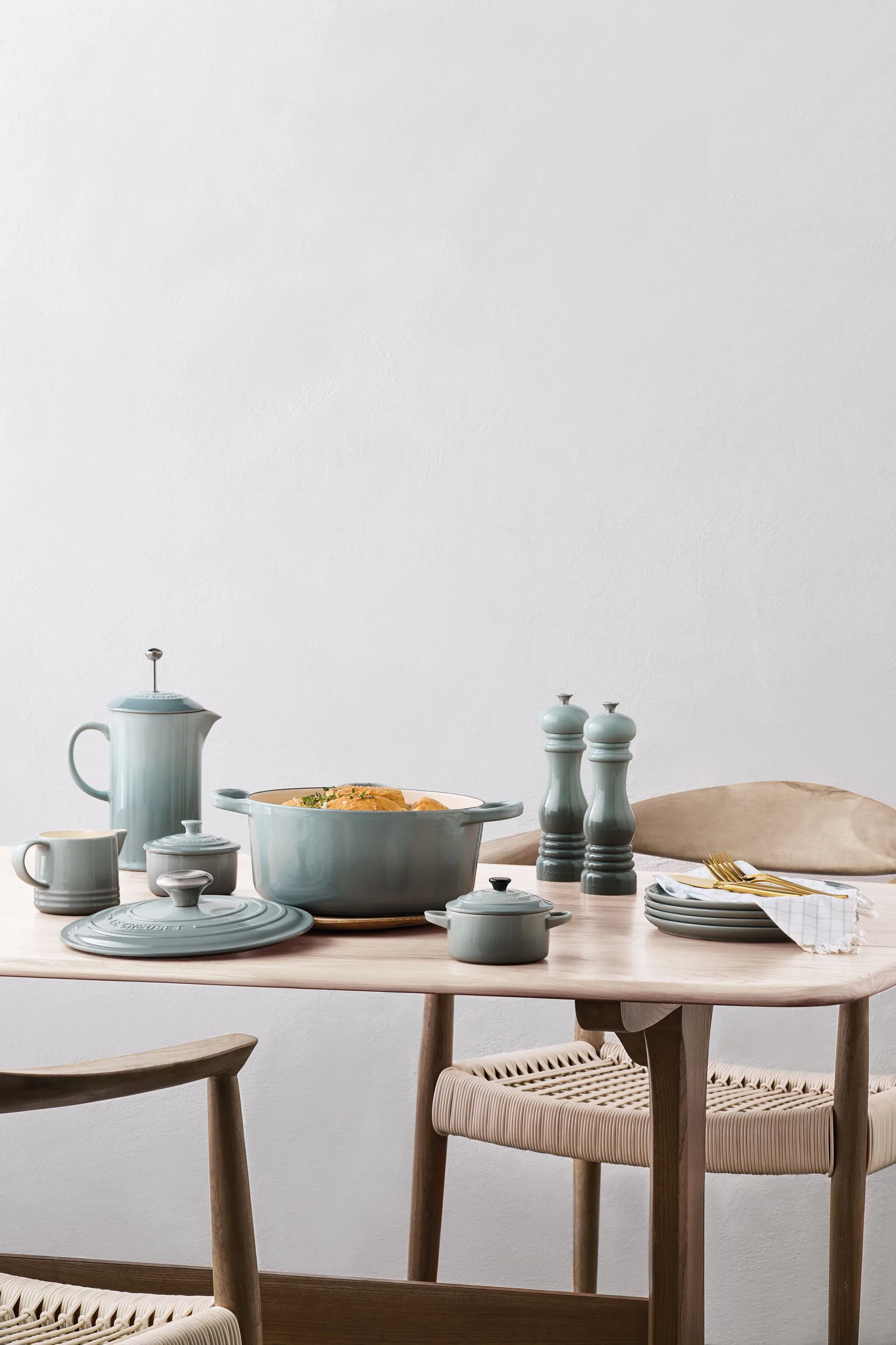 Le Creuset Stempelkanne 1 L, Sea Salt Le Creuset