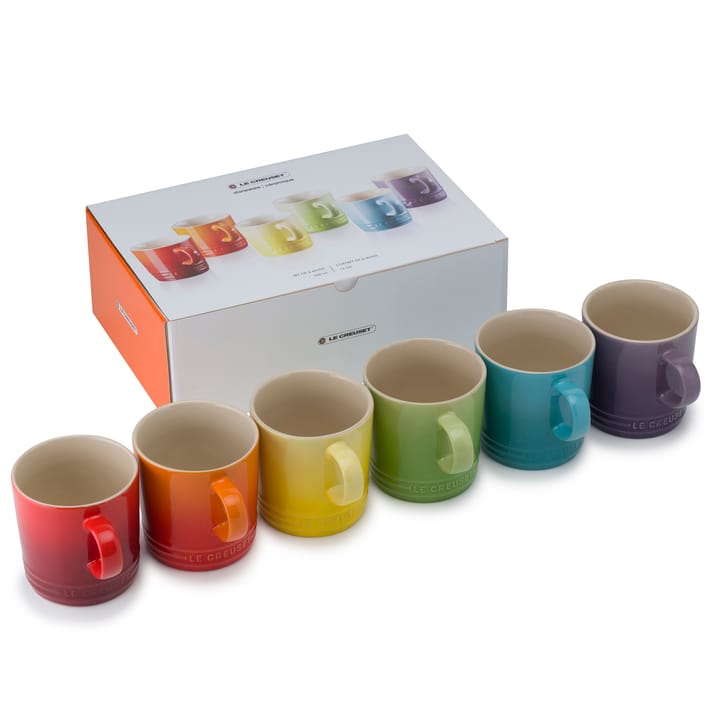 Le Creuset Tassen Geschenkset 35cl 6er Pack - Rainbow - Le Creuset