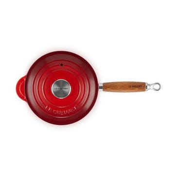 Le Creuset Topf mit Holzgriff 1,8 l - Cerise - Le Creuset