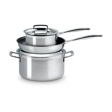 Le Creuset Topf- und Pfannenset - Edelstahl, 3-teilig - Le Creuset