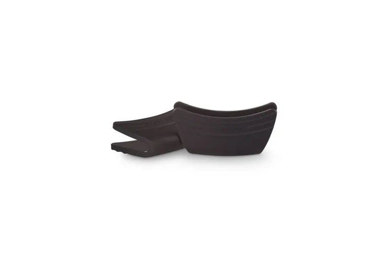 Le Creuset Topflappen 2er-Pack Silikon 12x6 cm, Schwarz Le Creuset