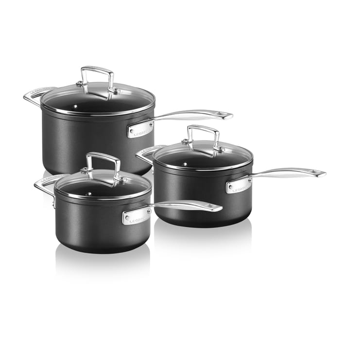 Le Creuset Topfset 3 Teile - Black - Le Creuset