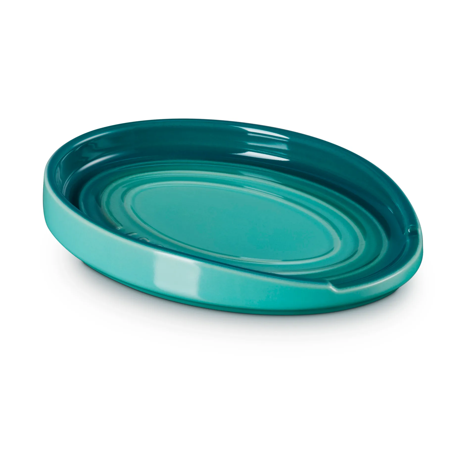 Oval Halter für Kochlöffel, Bleu Riviera Le Creuset