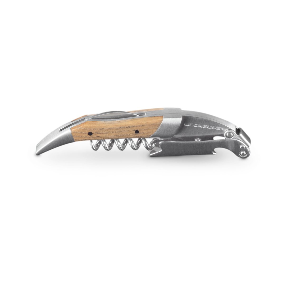 Le Creuset Premium Kellnermesser Korkenzieher Eiche