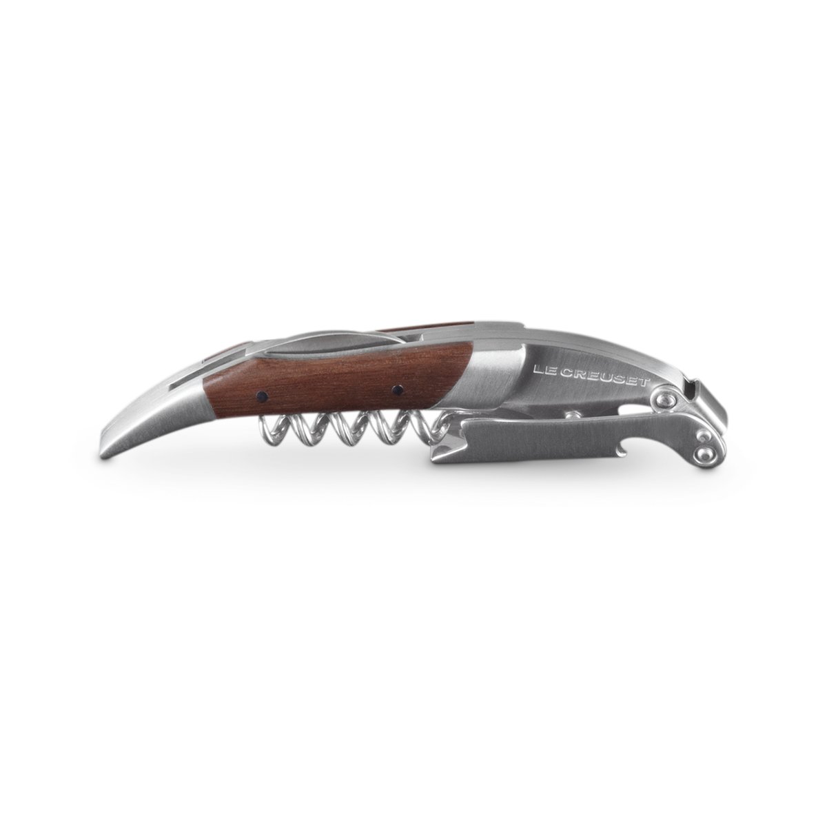Le Creuset Premium Kellnermesser Korkenzieher Schwarzer Walnussbaum