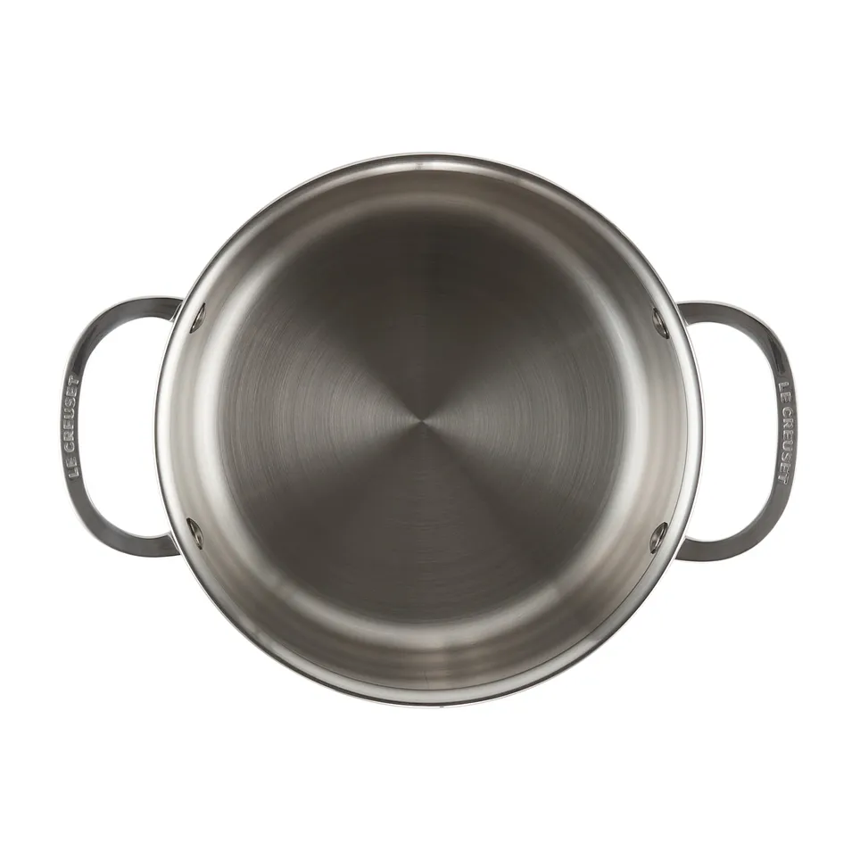 Le Creuset Signature 3-lagiger tiefer Topf mit Deckel 3,8 l
