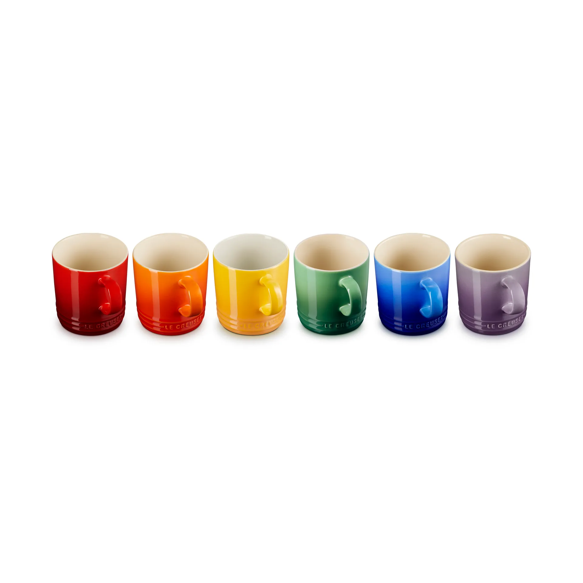 Signature Steingut Becher 6-teilig, Rainbow Le Creuset