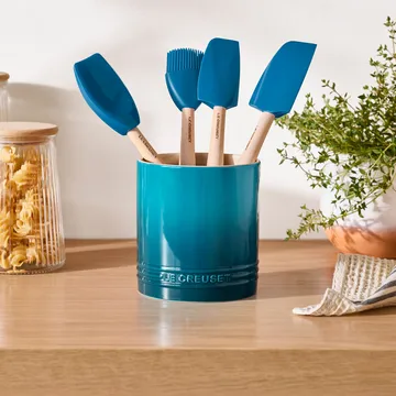 Signature Steingut Besteck- und Küchenutensilienkrug 1,1 L - Deep Teal - Le Creuset