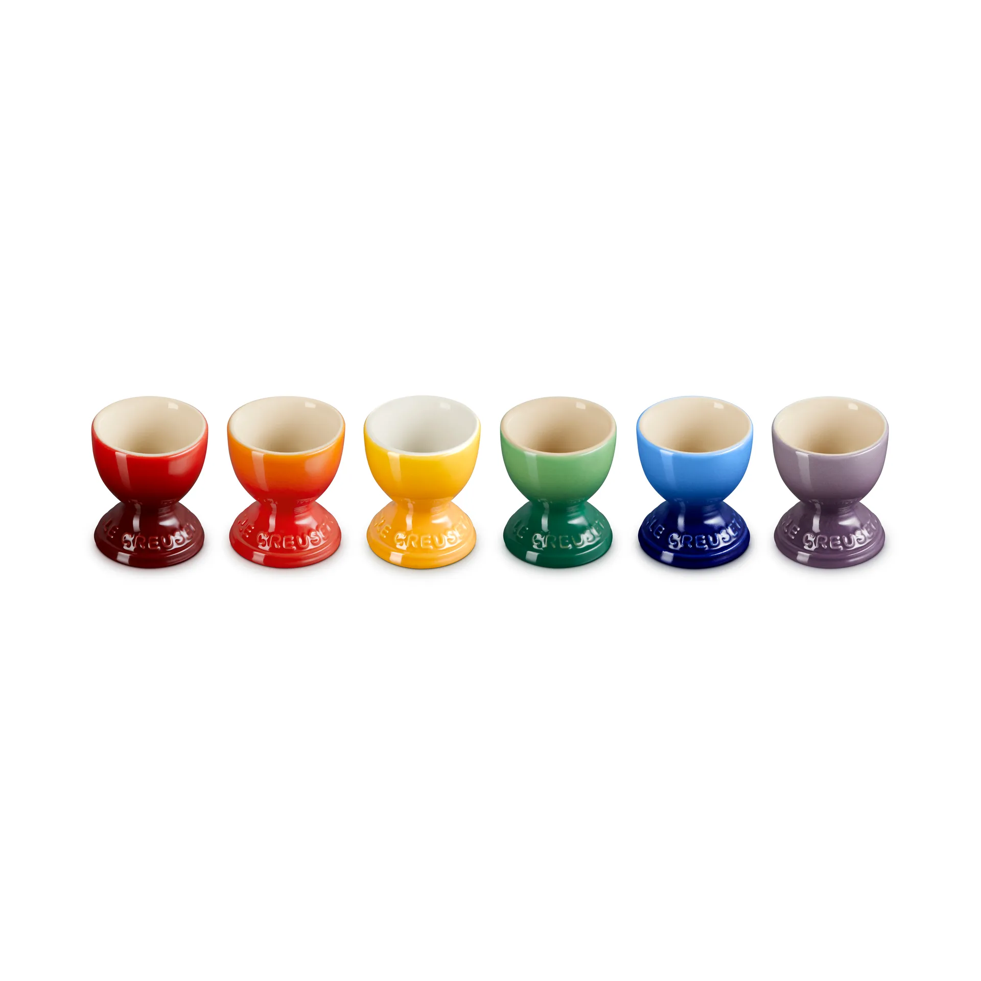 Signature Steingut Eierbecher 6-teilig, Rainbow Le Creuset