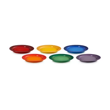 Signature Steingut Frühstücksteller 6-teilig - Rainbow - Le Creuset
