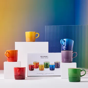 Signature Steingut Kaffeetasse 6-teilig - Rainbow - Le Creuset