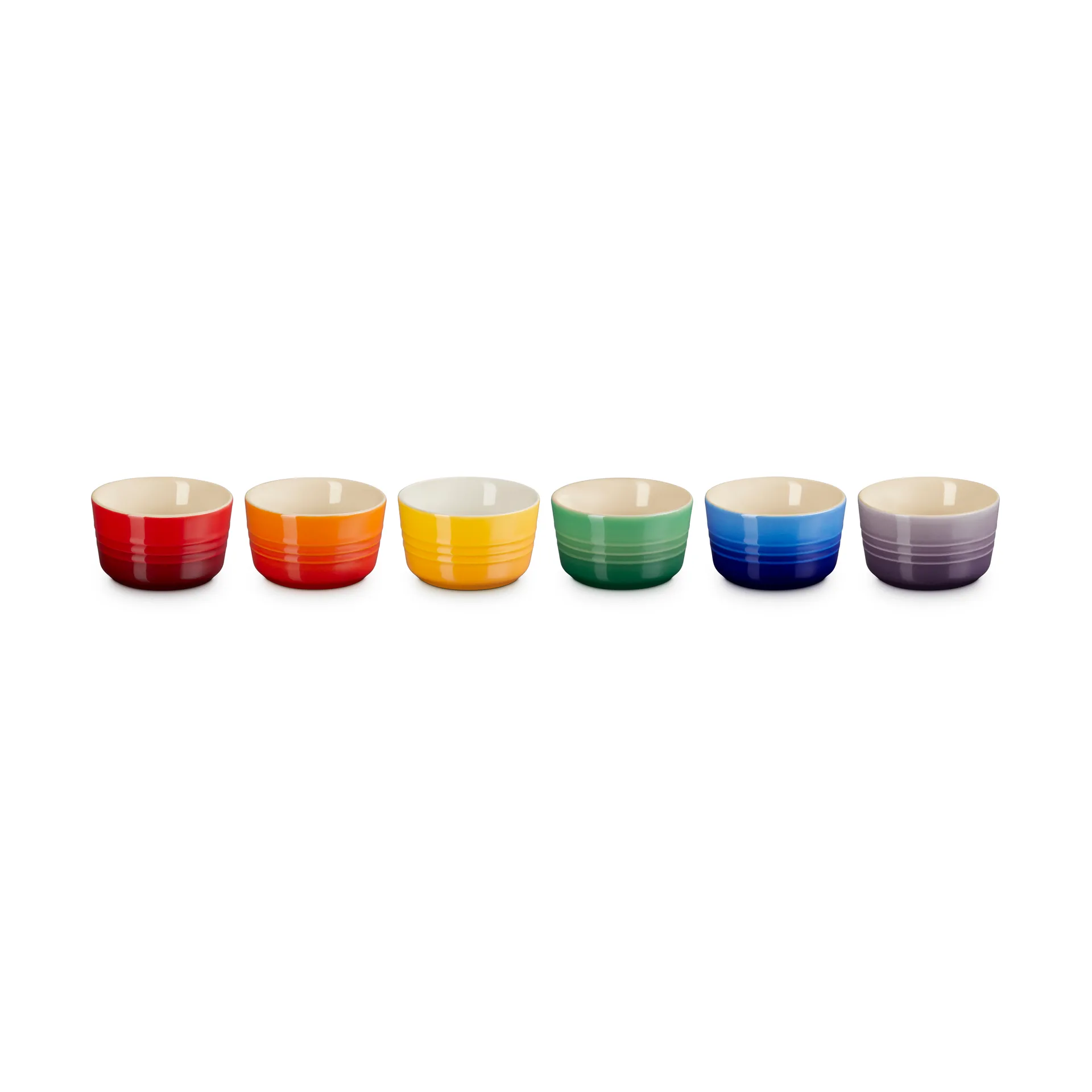Signature Steingut Mini-Ramekin 6-teilig, Rainbow Le Creuset