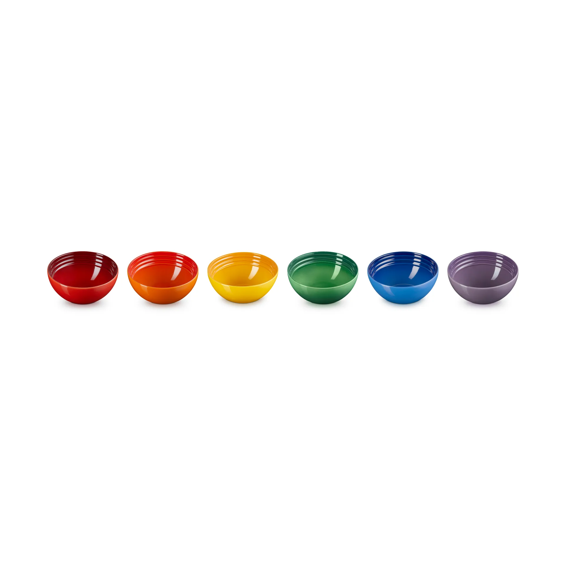 Signature Steingut Snackschale 6-teilig, Rainbow Le Creuset