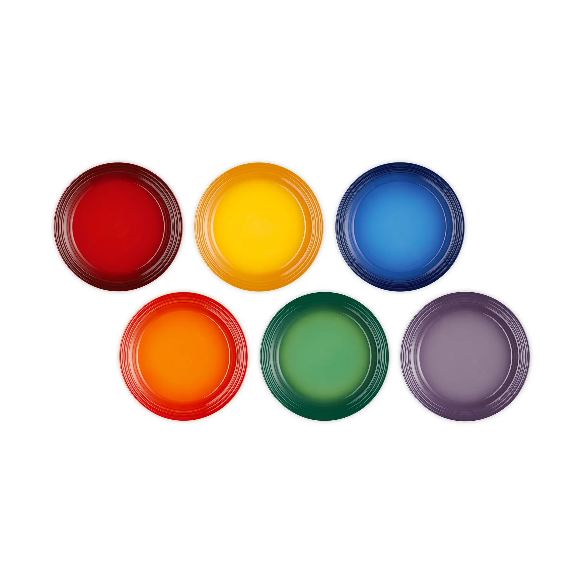 Signature Steingut Teller 6-teilig, Rainbow Le Creuset