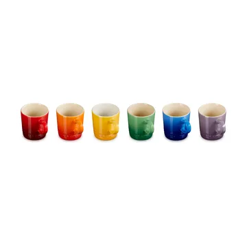 Signature Steinzeug Espressotasse 6-teilig - Rainbow - Le Creuset