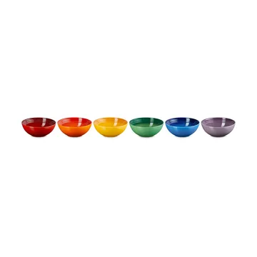 Signature Steinzeug tiefer Teller 6-teilig - Rainbow - Le Creuset
