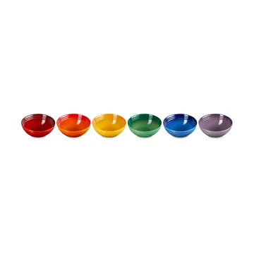 Signature Steinzeug tiefer Teller 6-teilig - Rainbow - Le Creuset