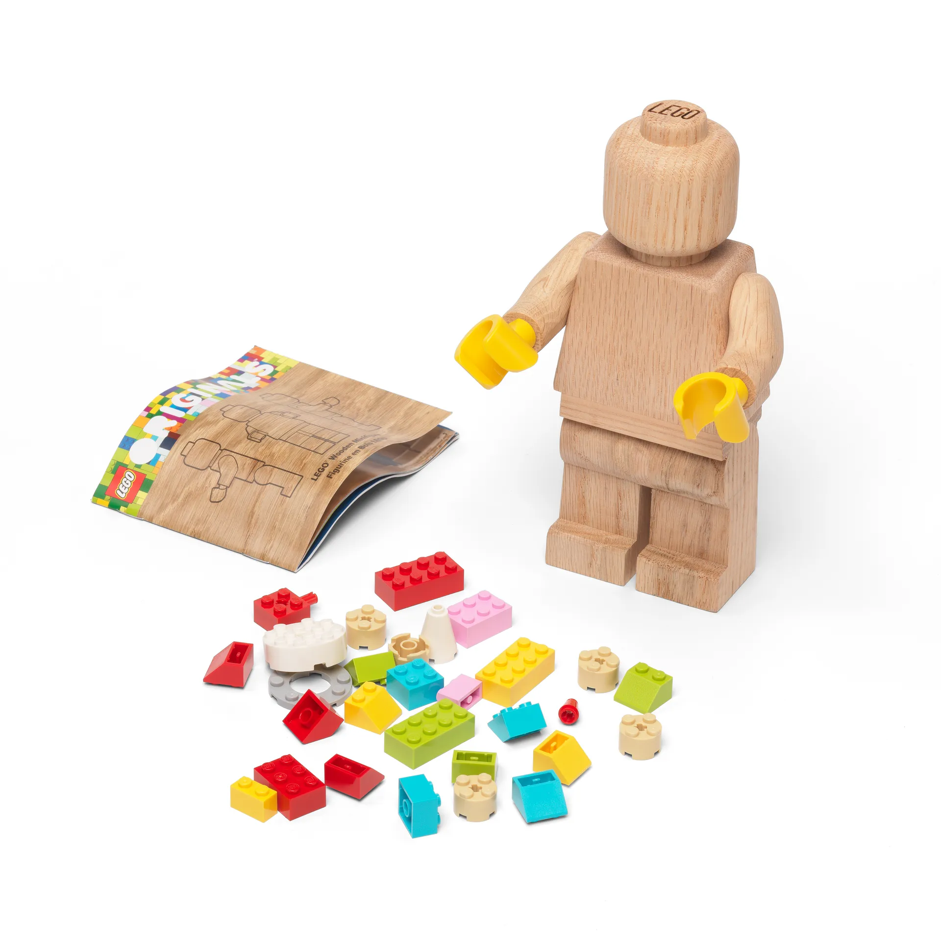 LEGO Mini Holzfigur, Eiche geseift Lego
