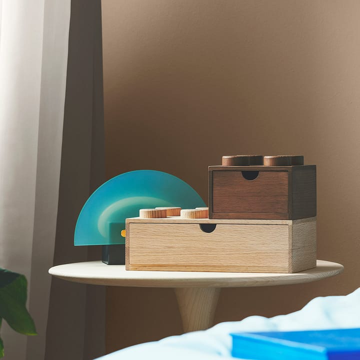 LEGO Schreibtischschublade 4 Holz, Eiche dunkel gebeizt Lego