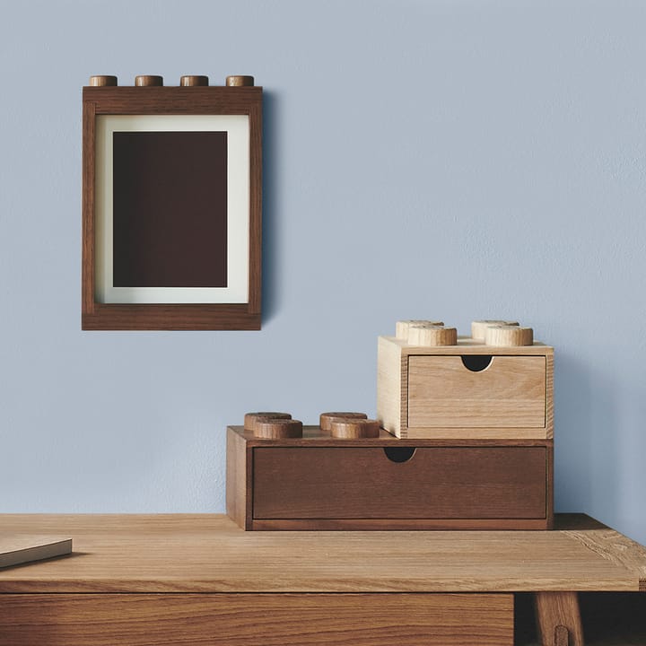 LEGO Schreibtischschublade 4 Holz, Eiche geseift Lego