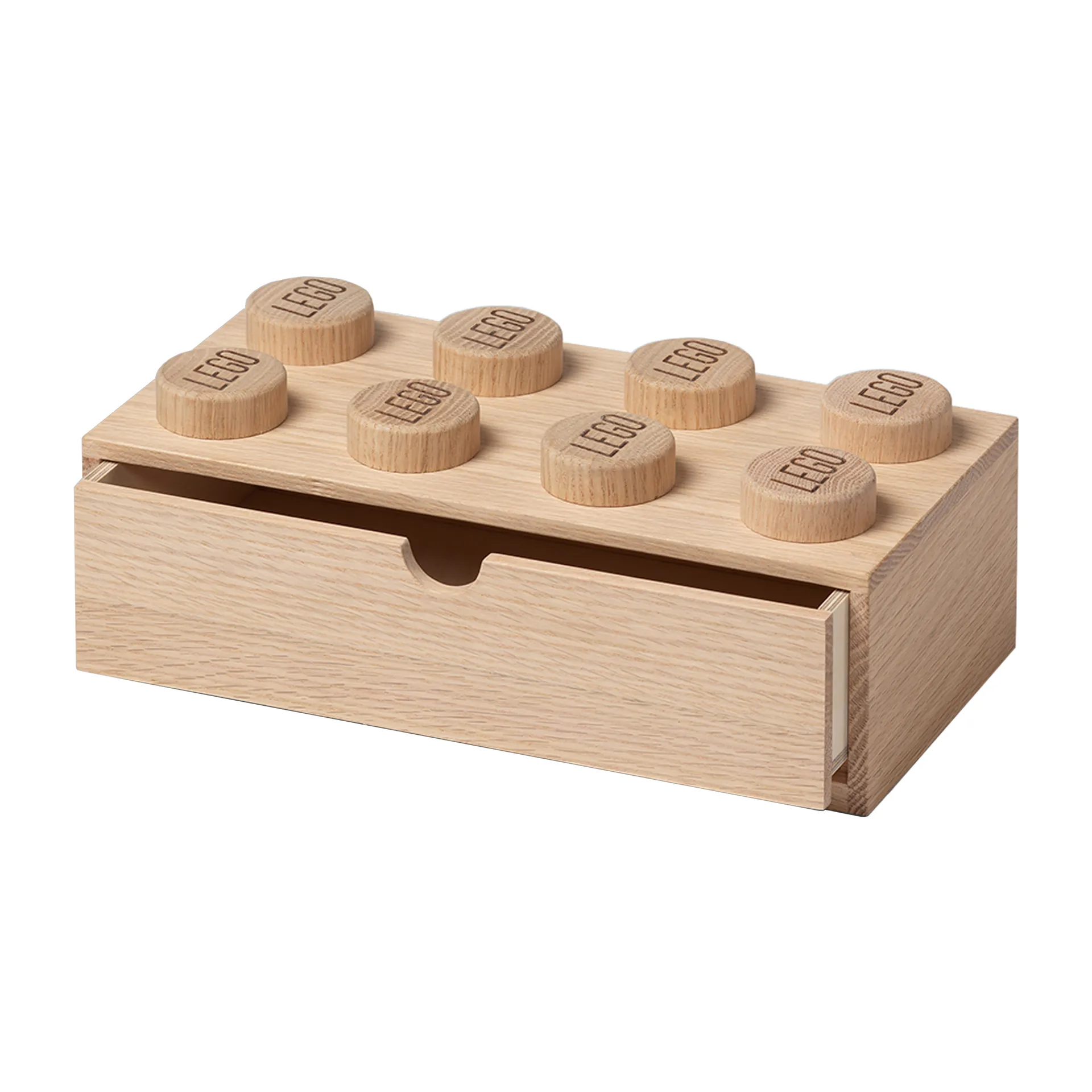 LEGO Schreibtischschublade 8 Holz, Eiche geseift Lego