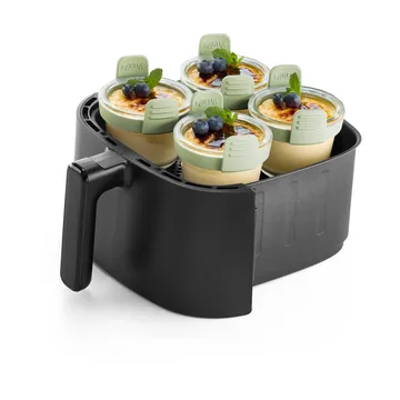 Lékué Air Fryer Glastasse mini 4-teilig - Transparent - Lékué