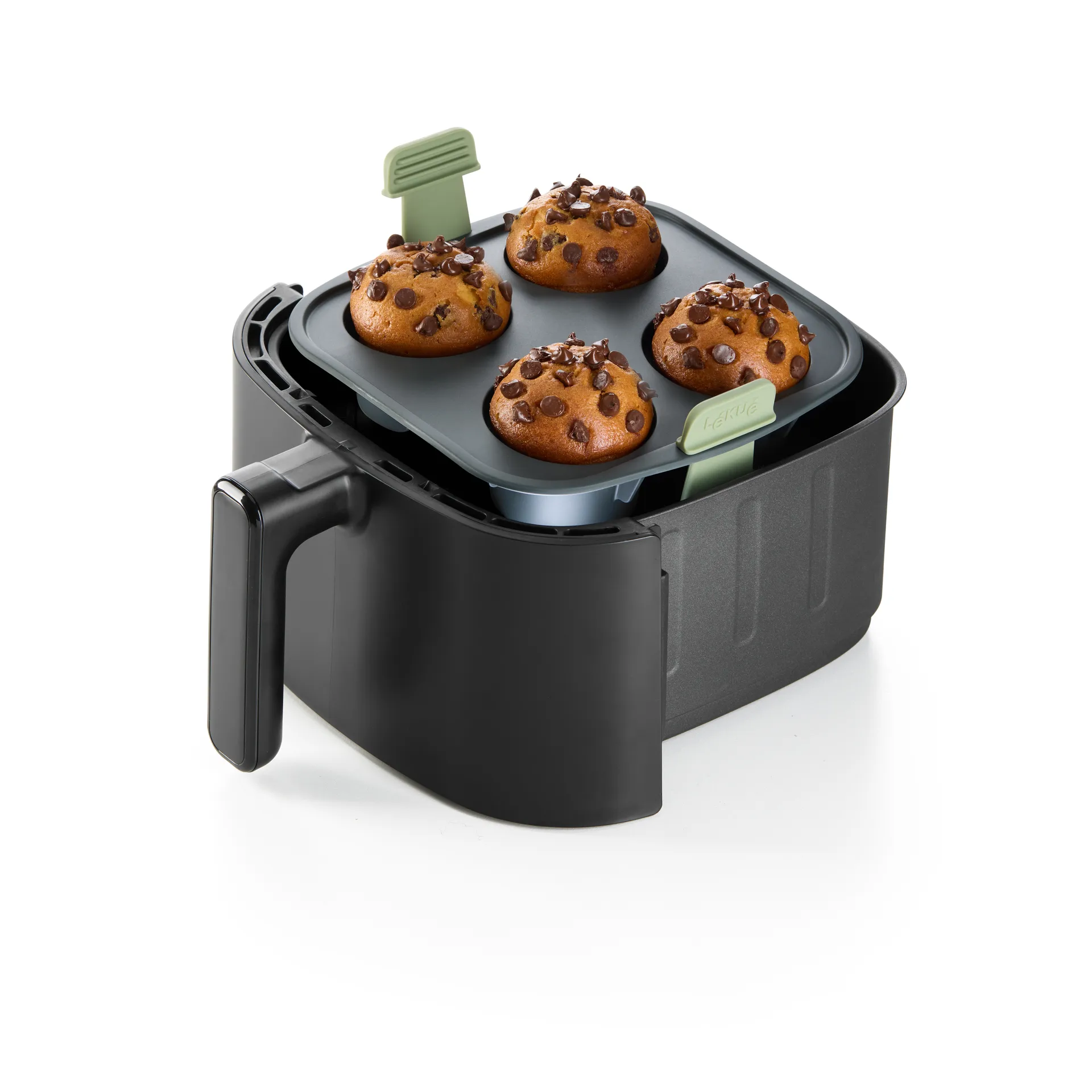 Lékué Air Fryer Muffinform 4-teilig, Grey Lékué