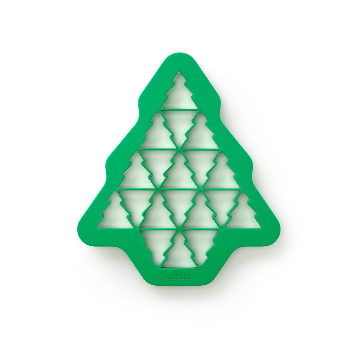 Lékué Lékué Ausstechform Weihnachtsbaumpuzzle 23,5x27 cm Grün