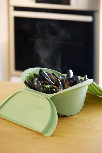 Lékué Dampfgarer - Grün, groß, 2-teilig - Lékué