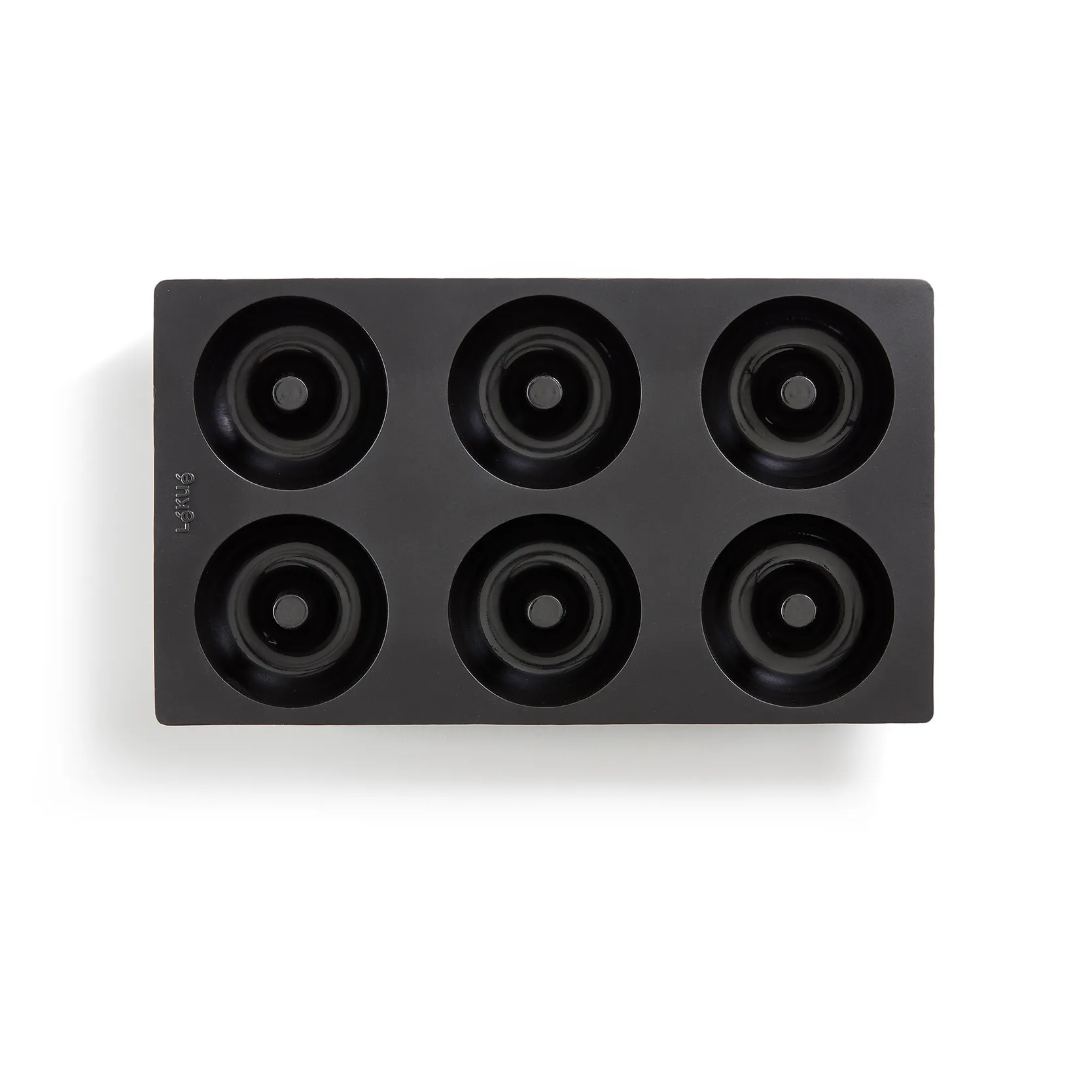 Lékué Donutform Silikon 6 Stk., Schwarz Lékué