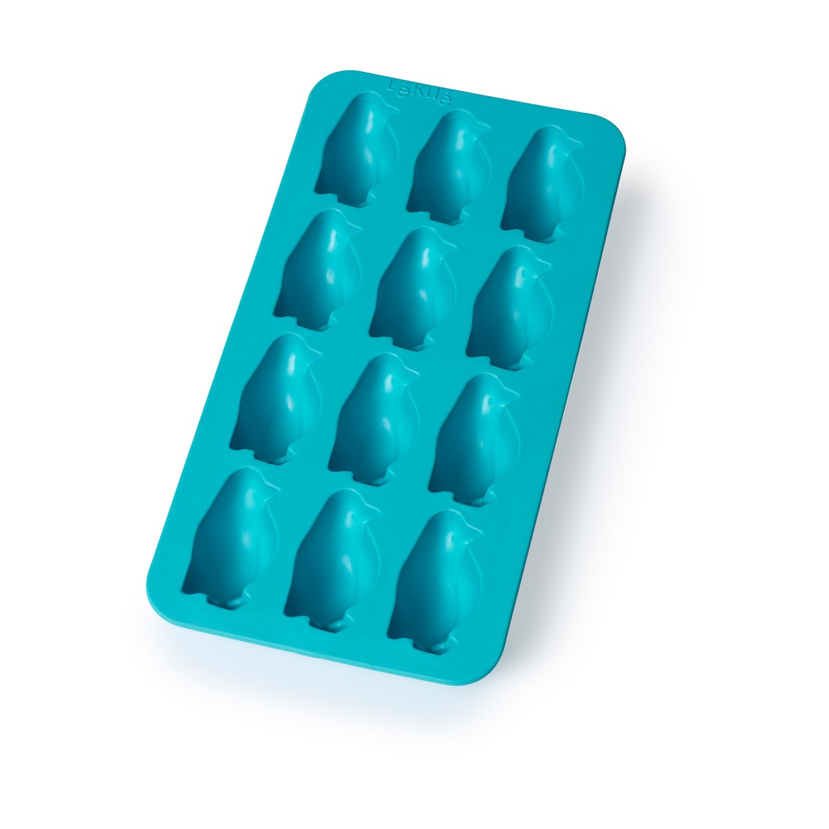 Lékué Lékué Eiswürfelform mit Deckel Türkis Pinguin